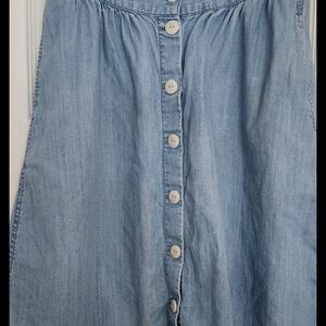 Madewell Chambray Skirt